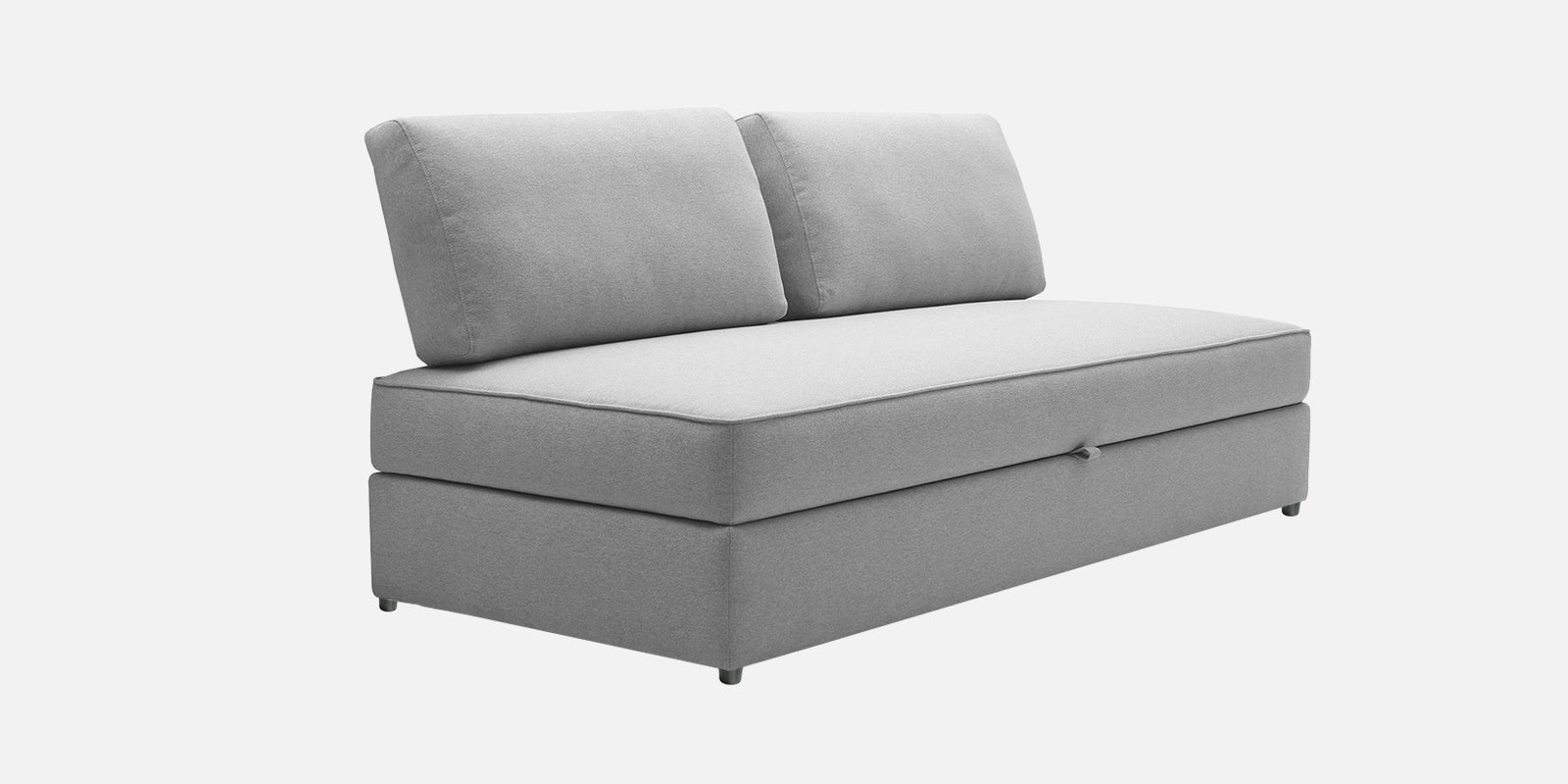 Vito Fabric Day Bed In Coin Grey Colour With Storage