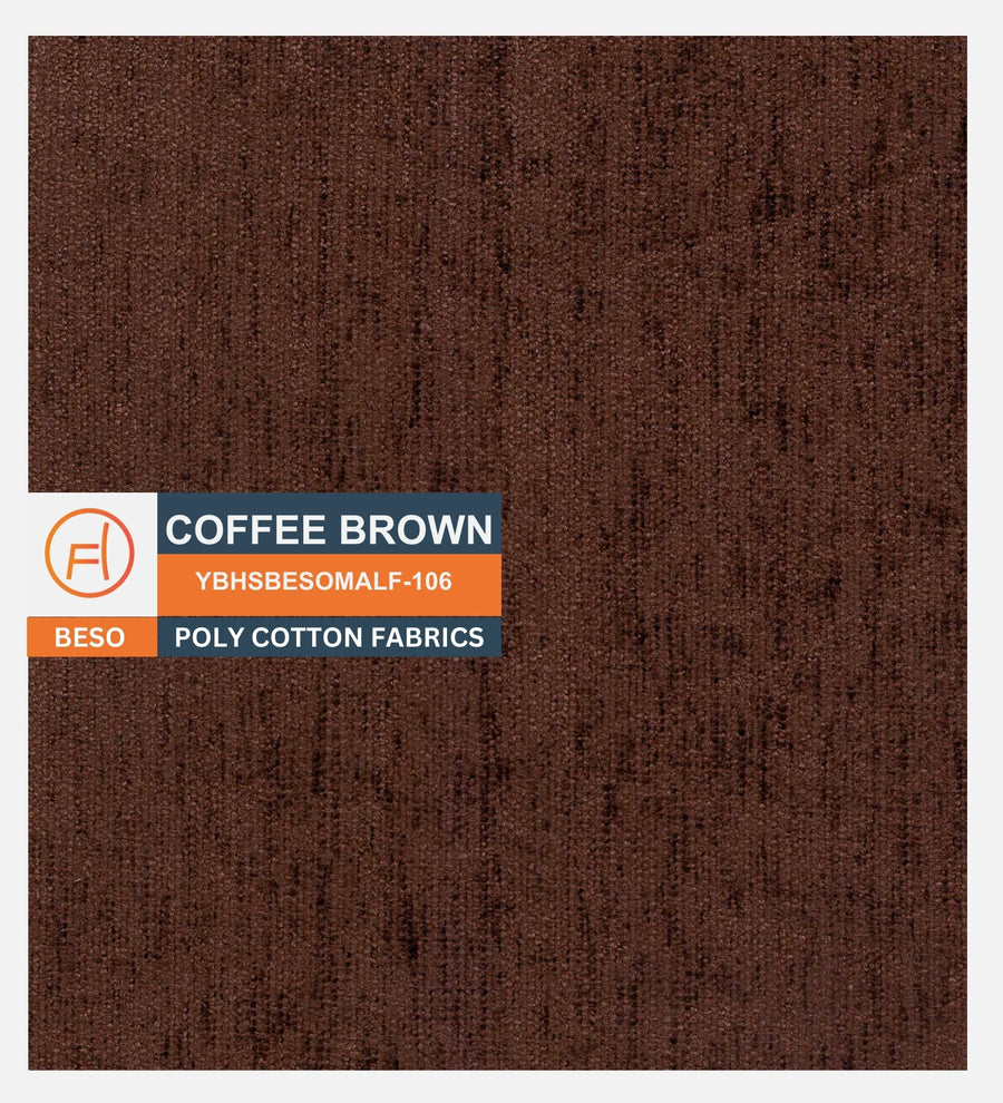Luke Fabric Foot Stool In Coffee Brown Colour - Febonic Living