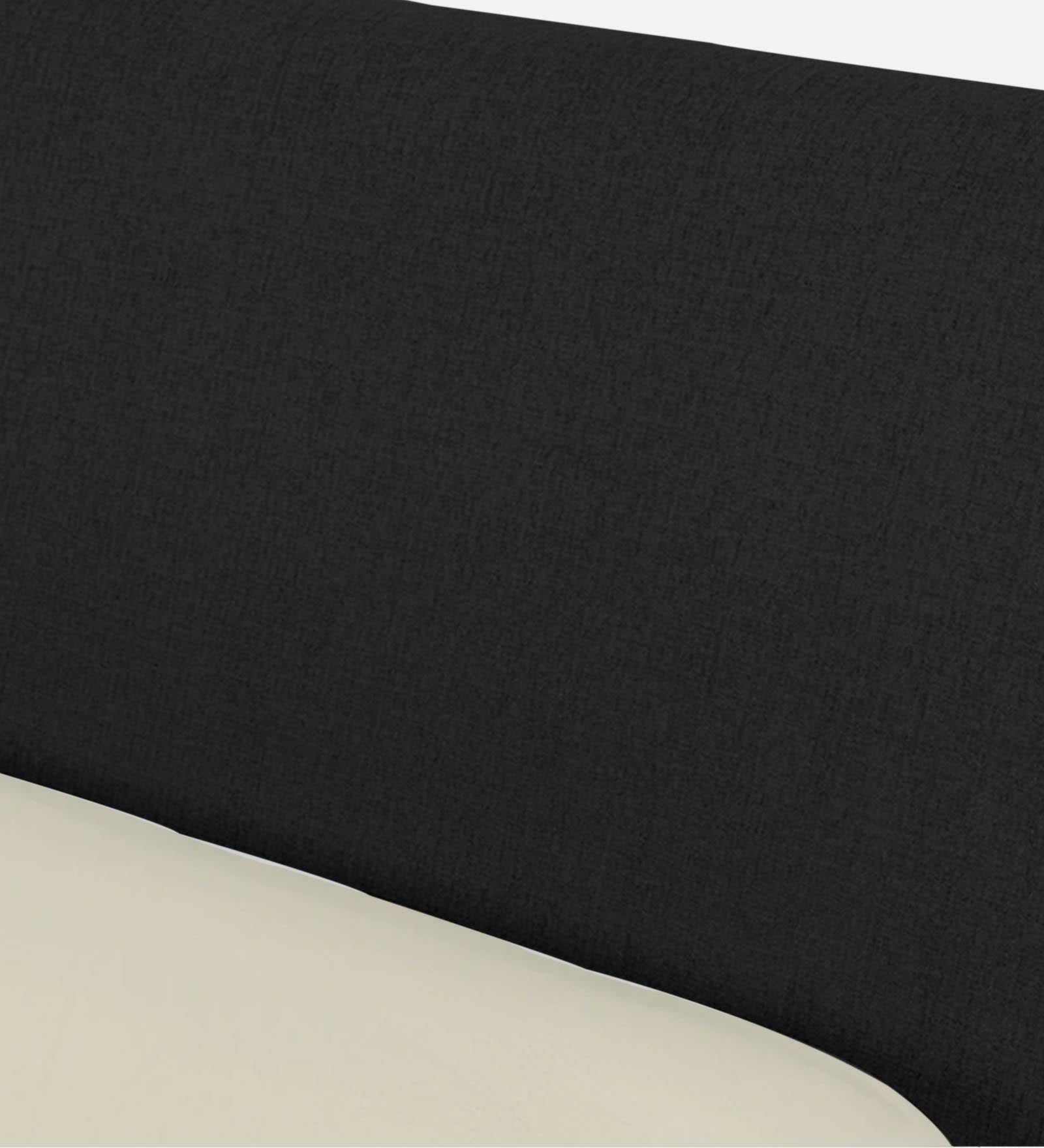 Catla Fabric King Size Bed In Zed Black Colour