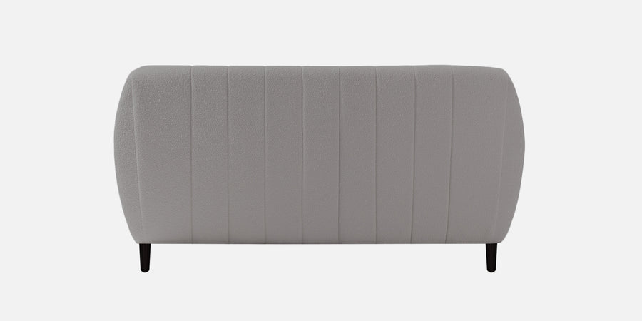 Nesco Boucle Fabric 2 Seater Sofa In Sweden Grey Colour - Febonic Living