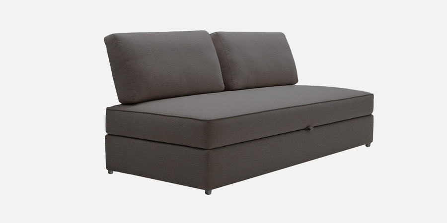 Vito Fabric Day Bed In Sudo Grey Colour With Storage - Febonic Living