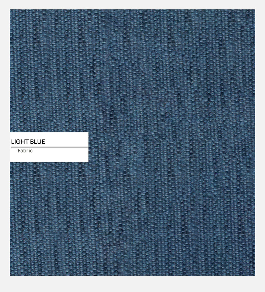 Noce Fabric Chaise Lounger In Light Blue Colour - Febonic Living