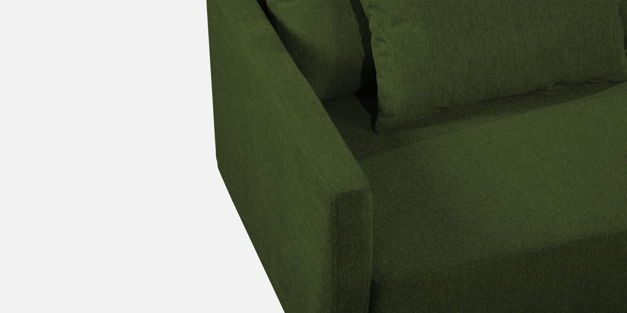 Kera Fabric Rhs Sectional Sofa 3 Lounger In Olive Green Colour - Febonic Living