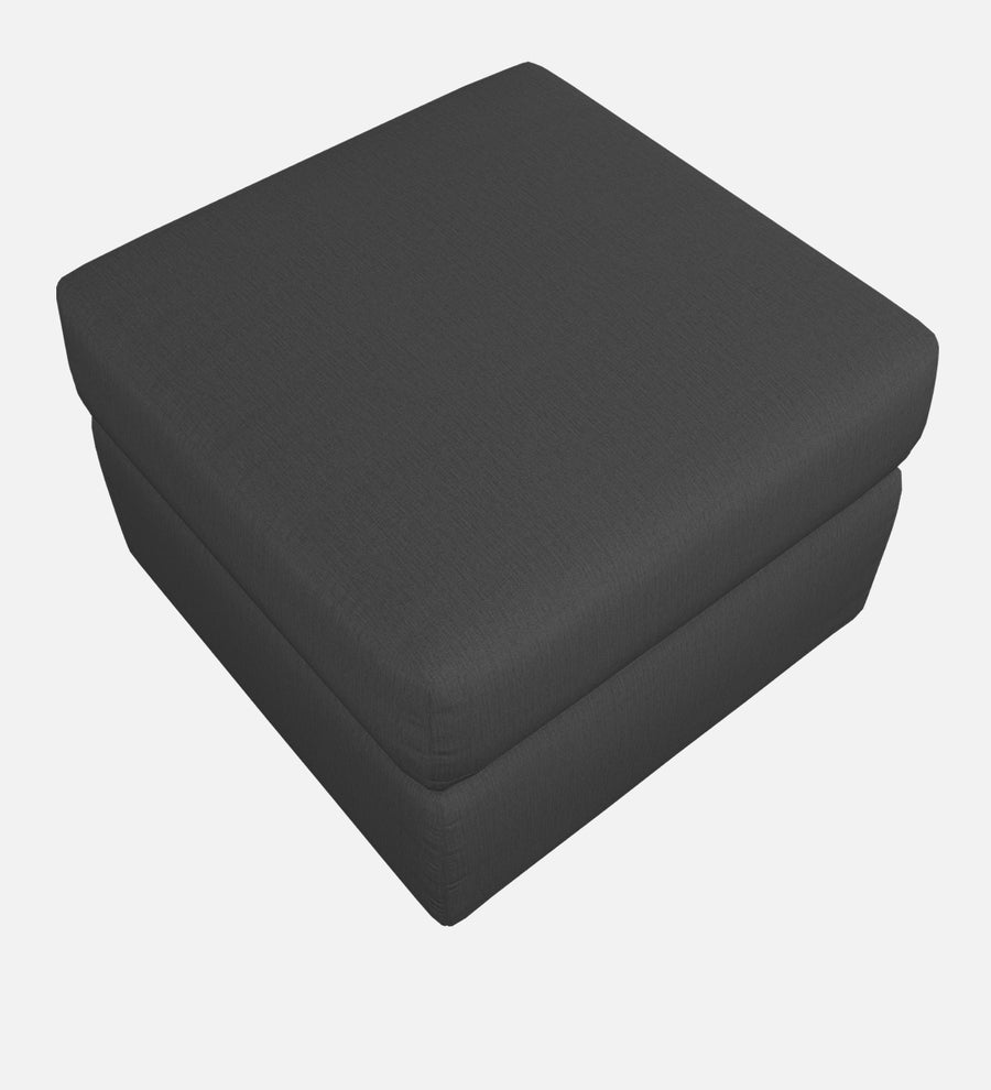 Penny Fabric Ottoman In Charcoal Grey Colour With Storage - Febonic Living