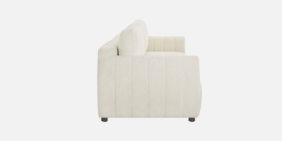 Vima Fabric 3 Seater Pull Out Sofa Cum Bed In Ivory Cream Colour - Febonic Living