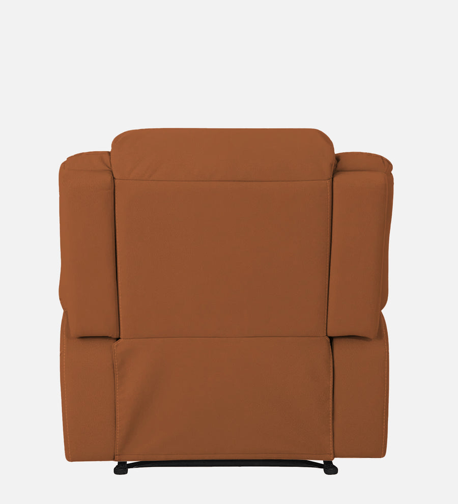Adley Fabric 1 Seater Motorized Recliner In Safforn Orange Colour - Febonic Living