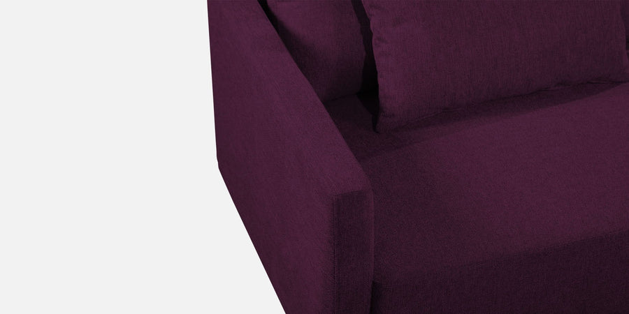 Kera Fabric Rhs Sectional Sofa 3 Lounger In Greek Purple Colour - Febonic Living