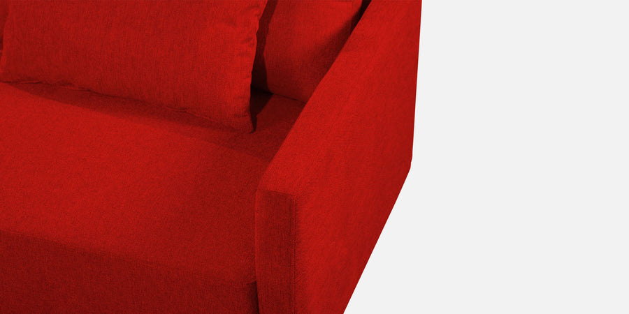 Kera Fabric Lhs Sectional Sofa 3 Lounger In Ruby Red Colour - Febonic Living