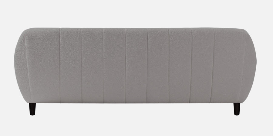Nesco Boucle Fabric 3 Seater Sofa In Sweden Grey Colour - Febonic Living