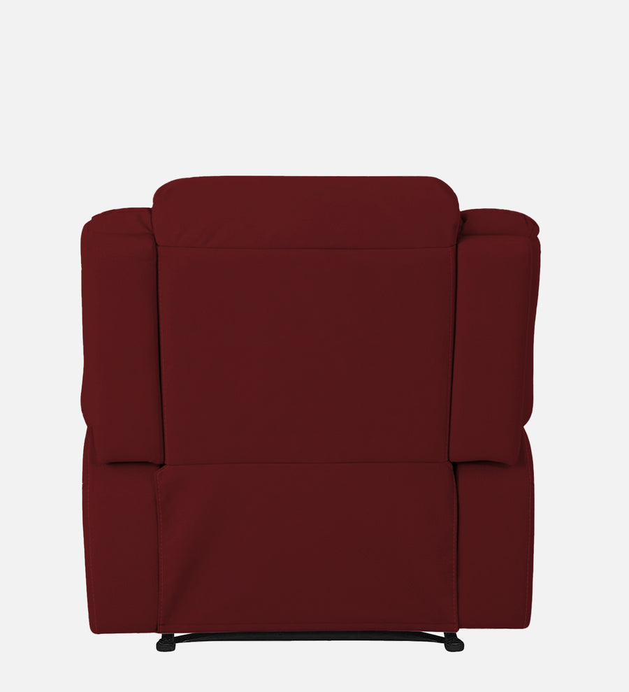 Adley Fabric 1 Seater Motorized Recliner In Corel Red Colour - Febonic Living