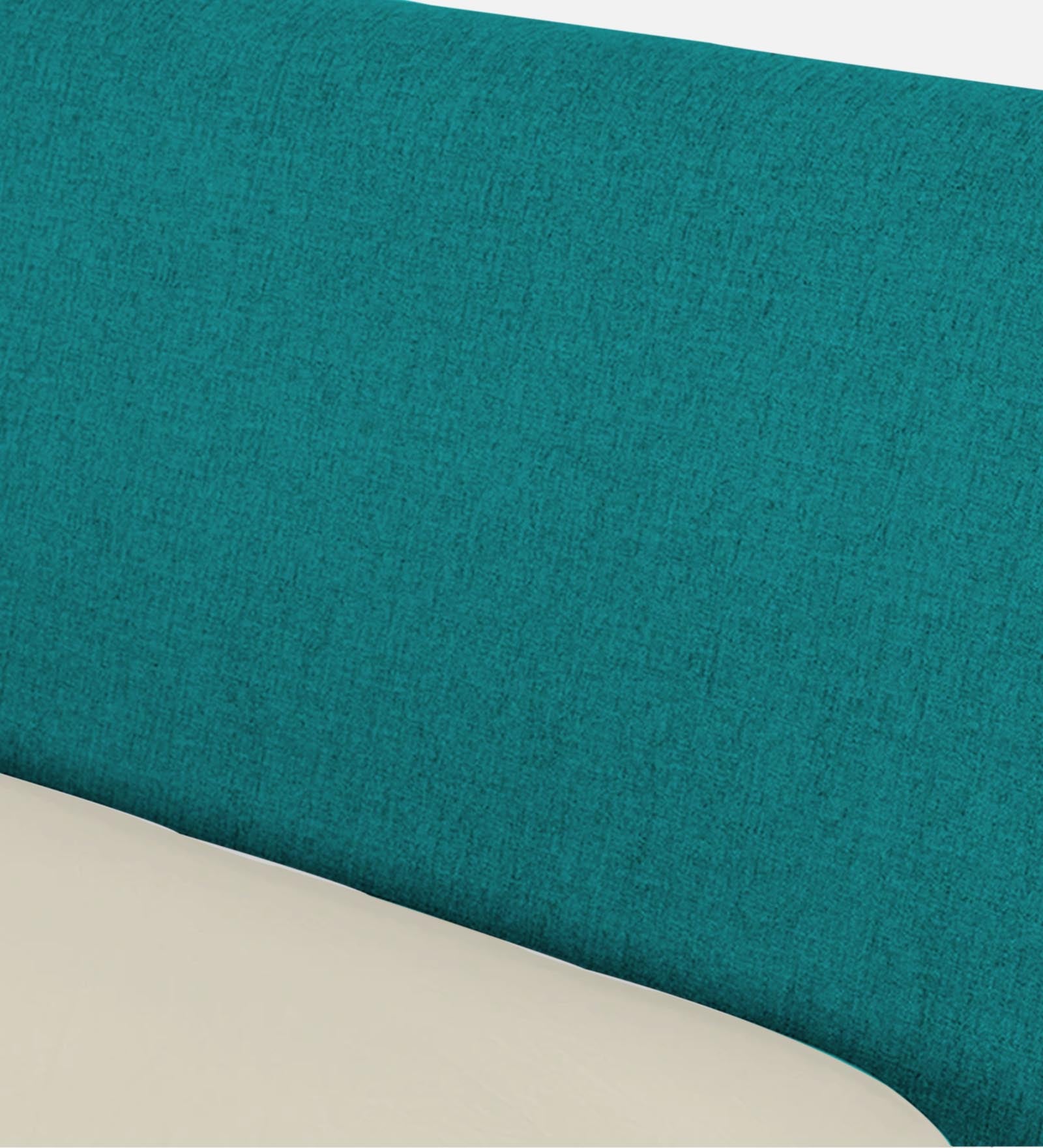 Catla Fabric Queen Size Bed In Sea Green Colour