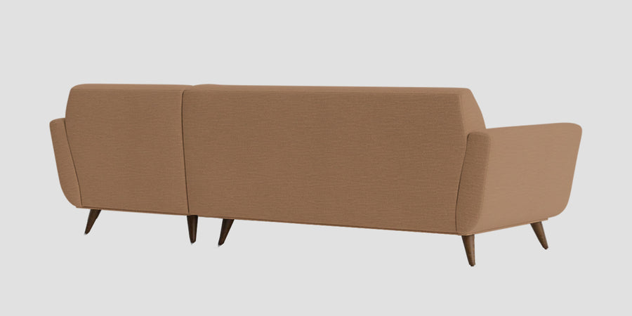 Jasmin Fabric Lhs Sectional Sofa 3 Lounger In Cosmic Beige Colour - Febonic Living