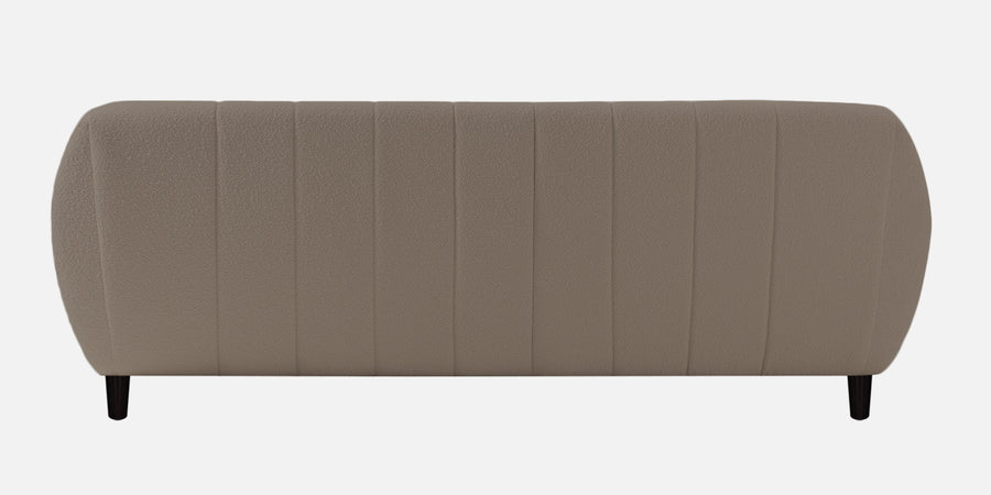 Nesco Boucle Fabric 3 Seater Sofa In Cement Beige Colour - Febonic Living