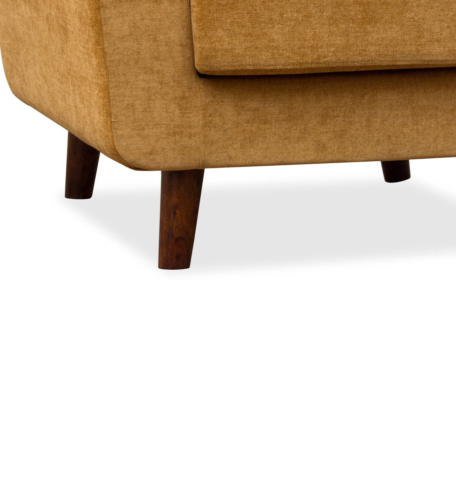Nathan Fabric Arm Chair In Bold Yellow Colour - Febonic Living