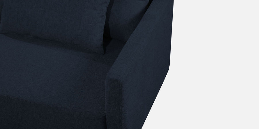 Kera Fabric Lhs Sectional Sofa 3 Lounger In Denim Blue Colour - Febonic Living