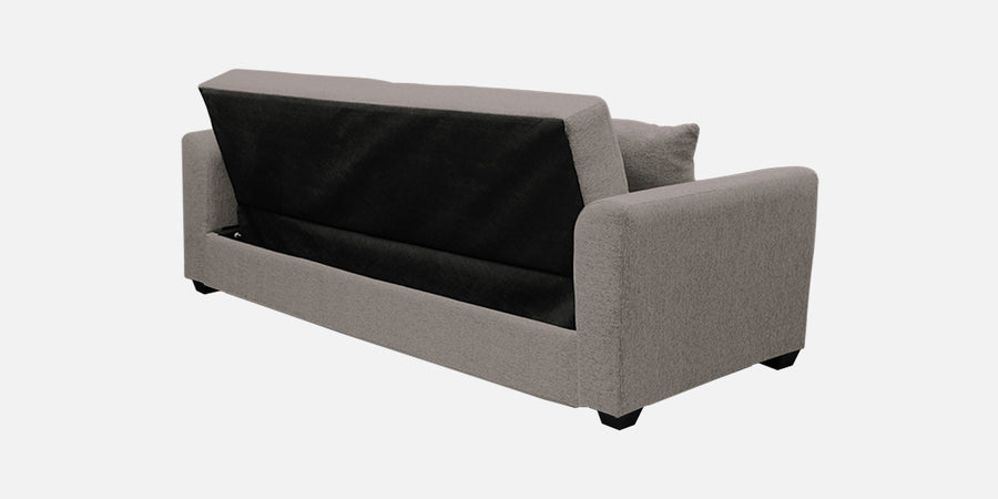 Bony Fabric 3 Seater Convertible Sofa Cum Bed In Strom Grey Colour - Febonic Living