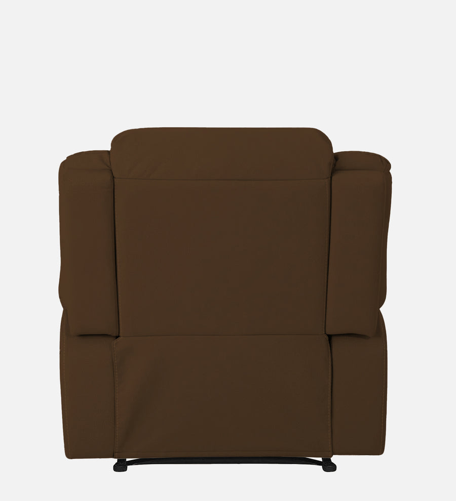 Adley Fabric 1 Seater Motorized Recliner In Chestnut Brown Colour - Febonic Living