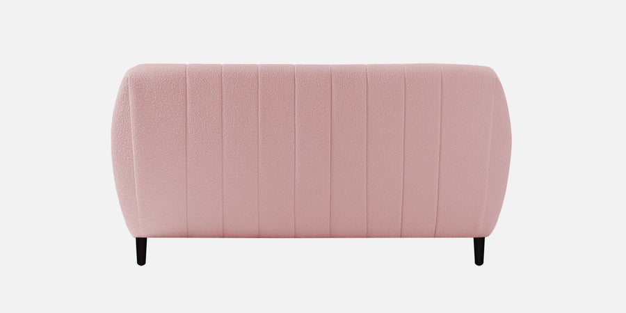 Nesco Boucle Fabric 2 Seater Sofa In Basi Pink Colour - Febonic Living