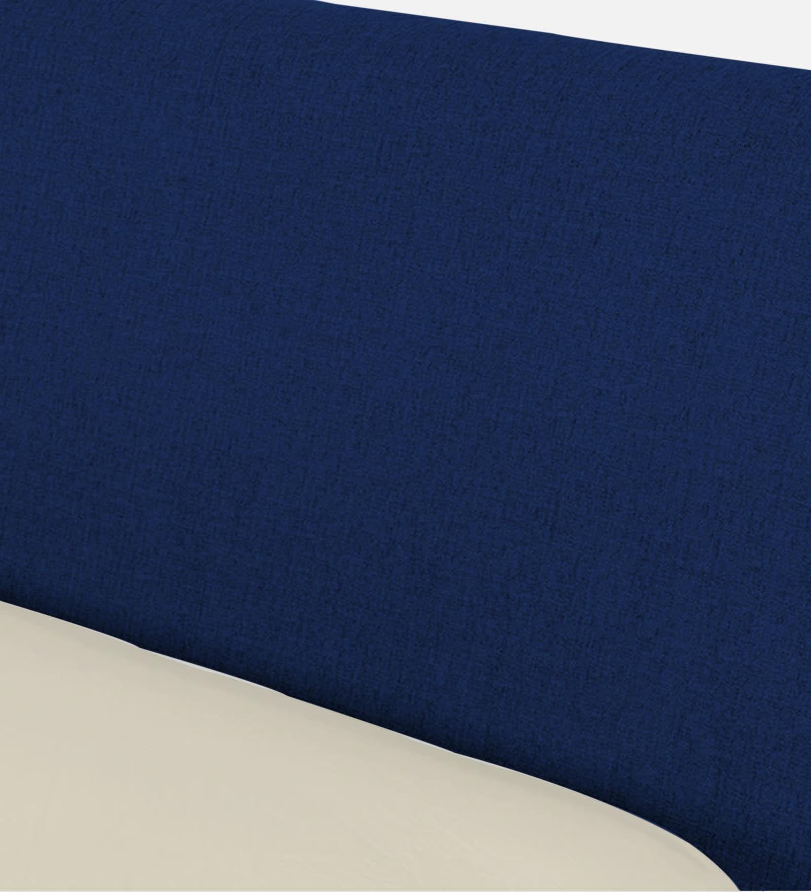 Catla Fabric Queen Size Bed In Royal Blue Colour