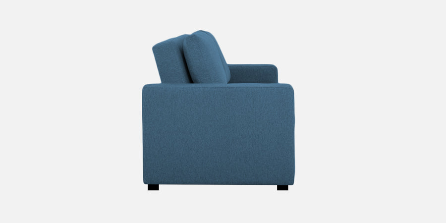 Lobby Fabric 2 Seater Pull Out Sofa Cum Bed In Light Blue Colour - Febonic Living