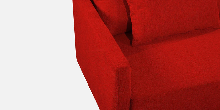 Kera Fabric Rhs Sectional Sofa 3 Lounger In Ruby Red Colour - Febonic Living