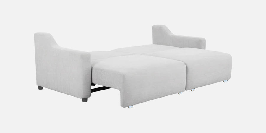 Gabby Fabric 3 Seater Pull Out Sofa Cum Bed In Lit Grey Colour - Febonic Living