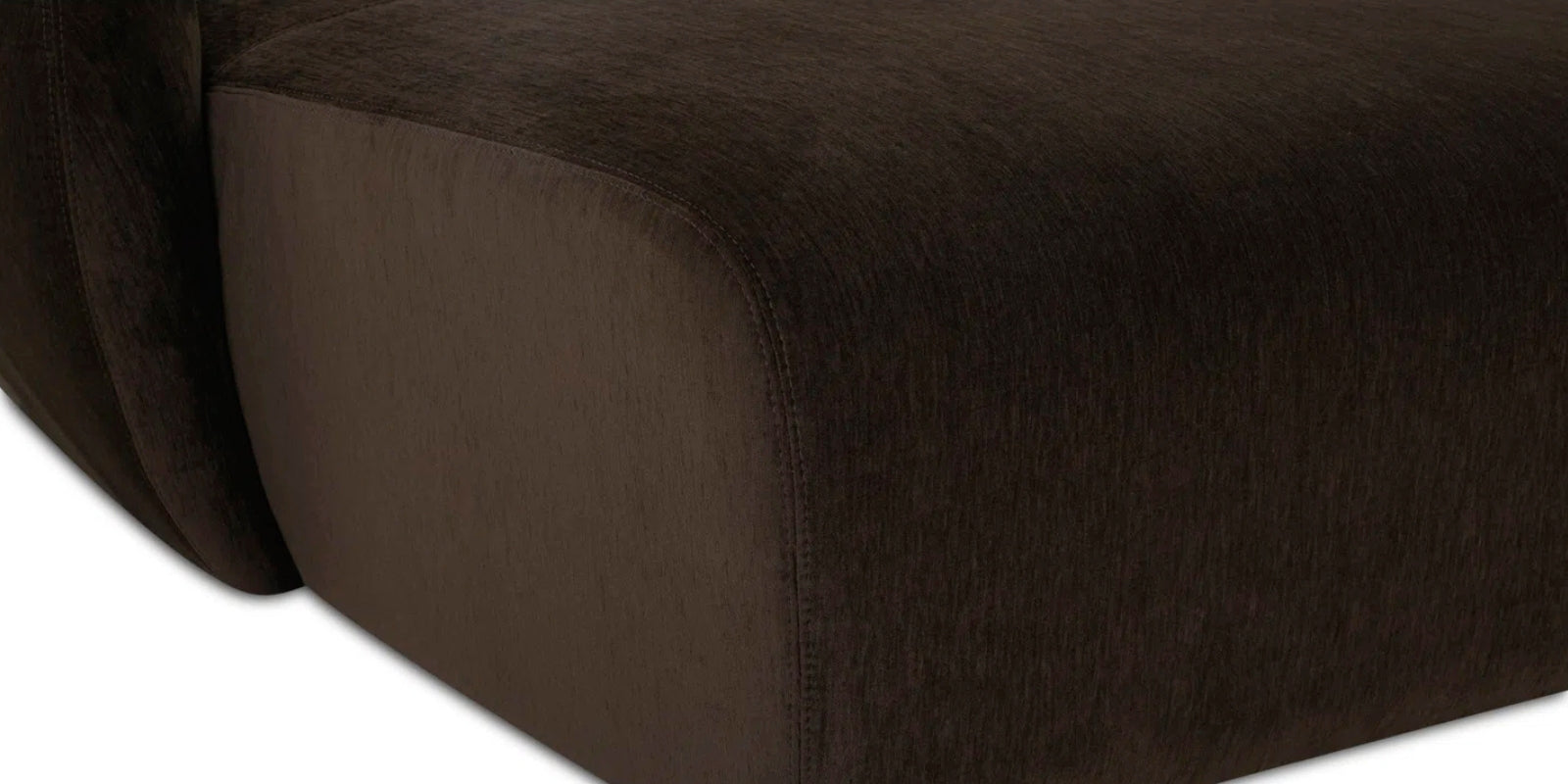 Pepper Fabric 3 Seater Sofa In Coffee Brown Colour