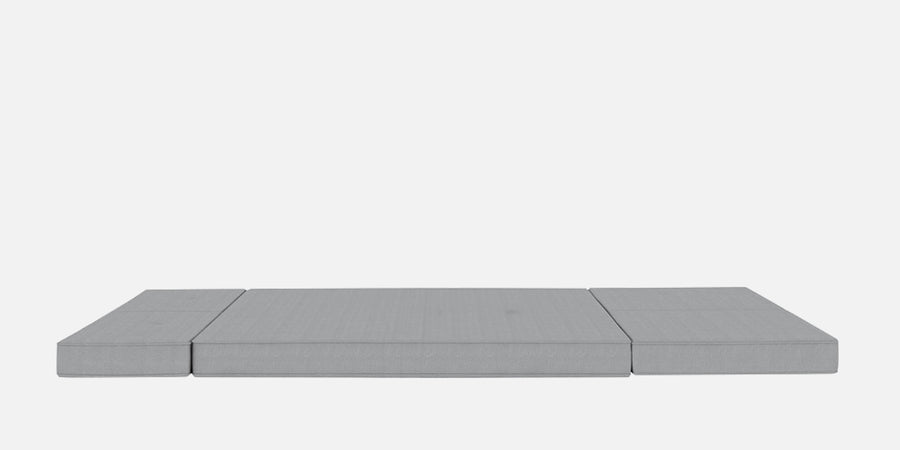 Cora Fabric 2 Seater Foldable Sofa Cum Bed In Coin Grey Colour - Febonic Living