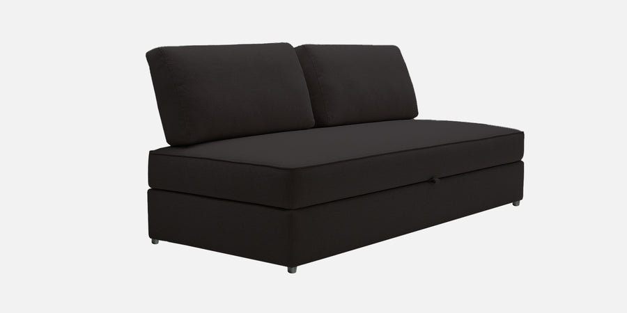 Vito Fabric Day Bed In Maba Grey Colour With Storage - Febonic Living