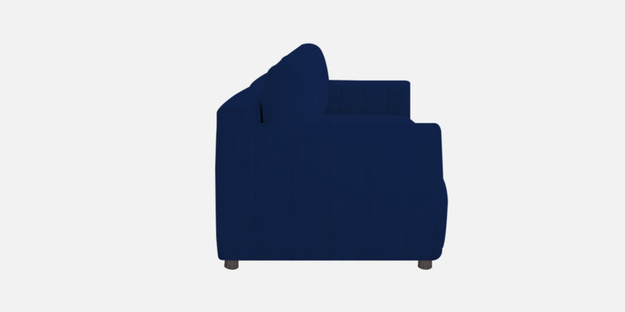 Vima Fabric 3 Seater Pull Out Sofa Cum Bed In Royal Blue Colour - Febonic Living