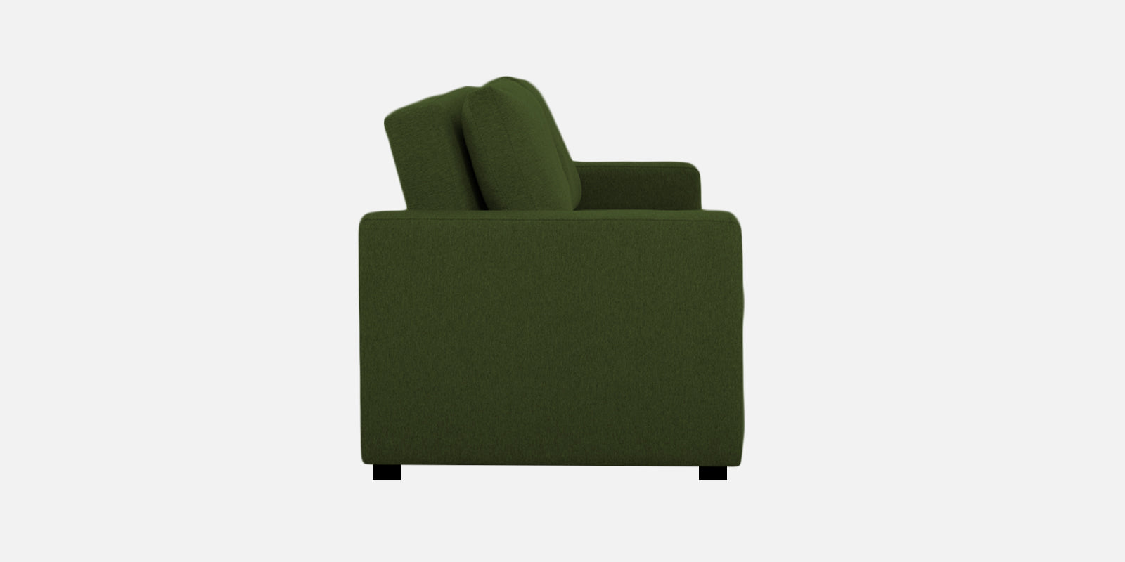 Lobby Fabric 2 Seater Pull Out Sofa Cum Bed In Olive Green Colour