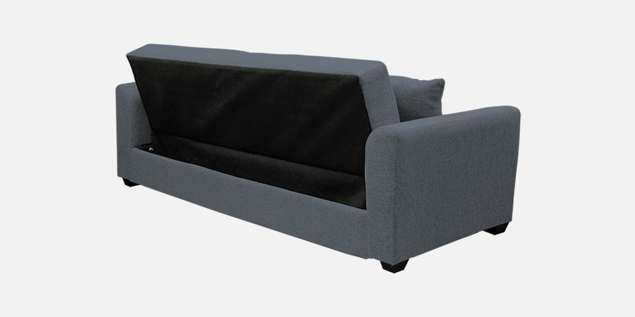 Bony Fabric 3 Seater Convertible Sofa Cum Bed In Indio Blue Colour - Febonic Living