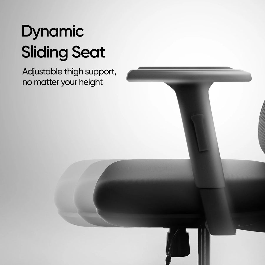 Ero Mesh Ergonomic Office Chair In Baba Black - Febonic Living