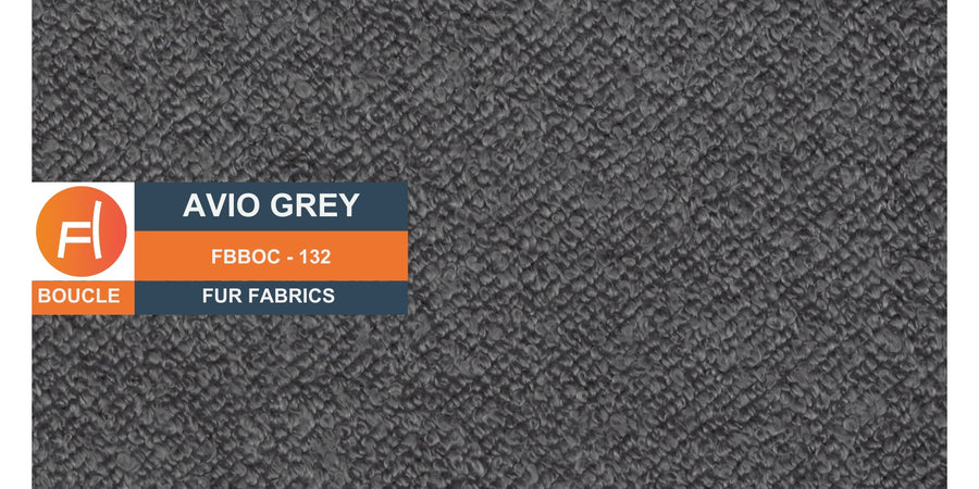Nesco Boucle Fabric 2 Seater Sofa In Avio Grey Colour - Febonic Living