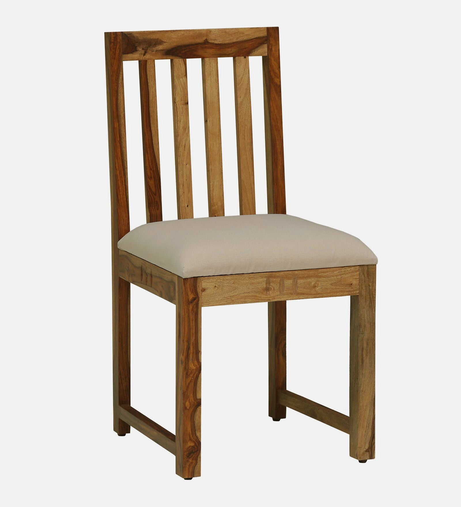 Nuck Sheesham Wood 4 Seater Dining Set In Rustic Teak Finish - Febonic Living