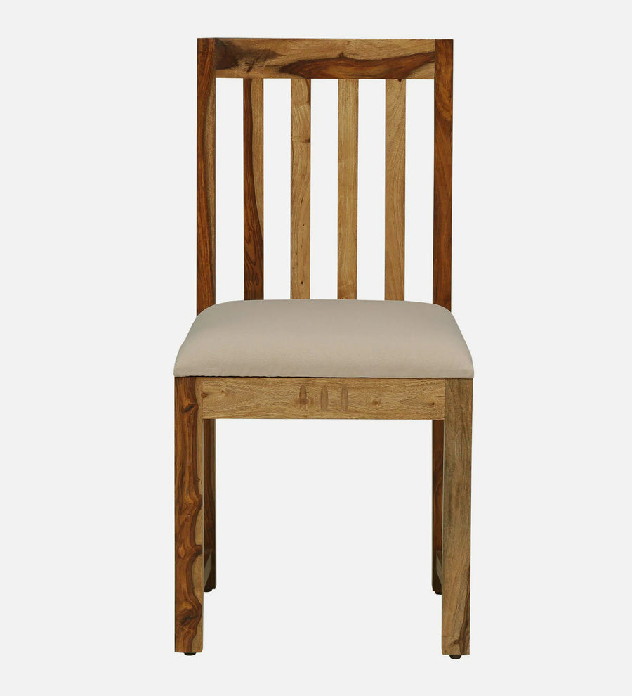 Nuck Sheesham Wood 4 Seater Dining Set In Rustic Teak Finish - Febonic Living