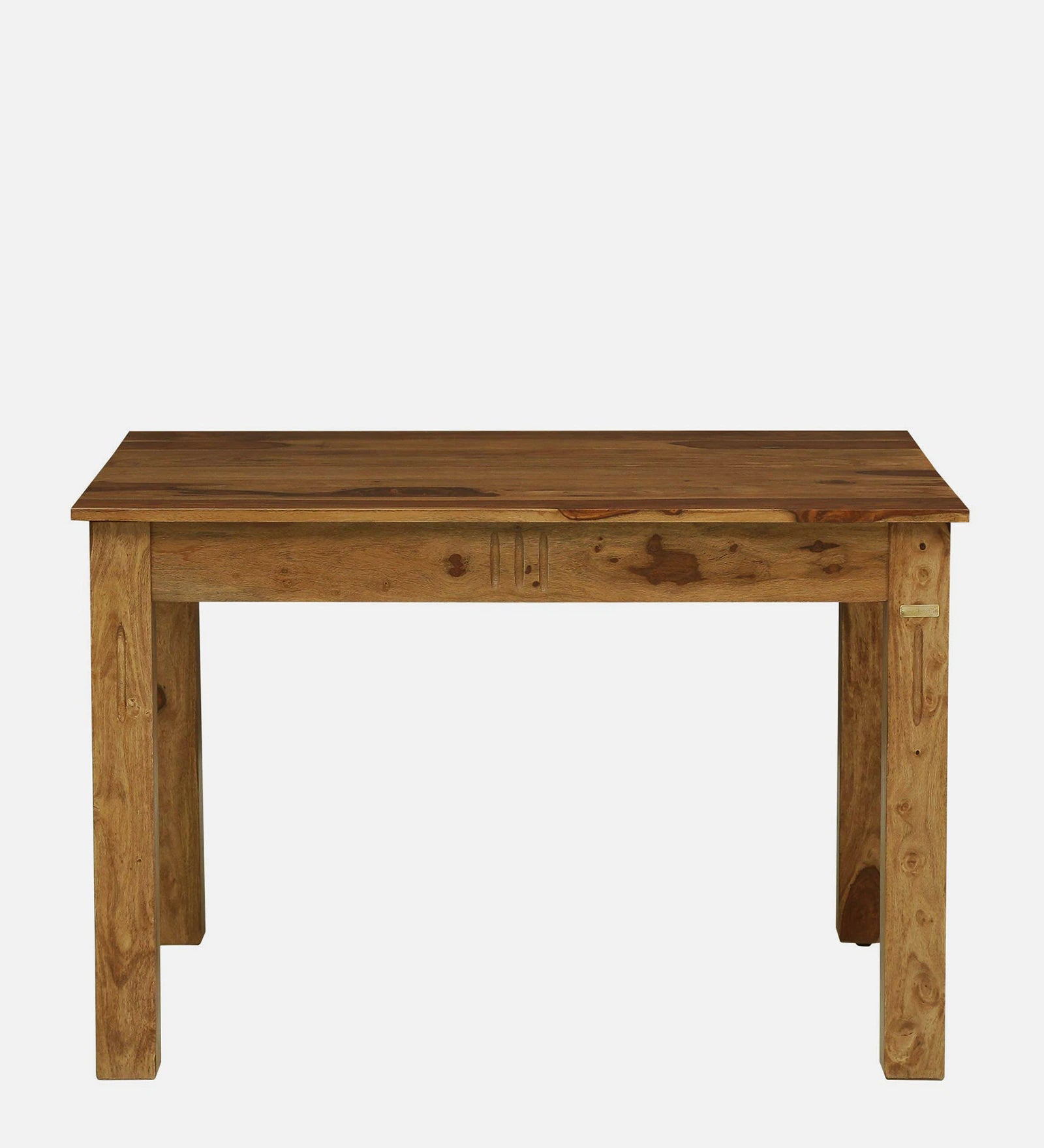 Nuck Sheesham Wood 4 Seater Dining Set In Rustic Teak Finish - Febonic Living