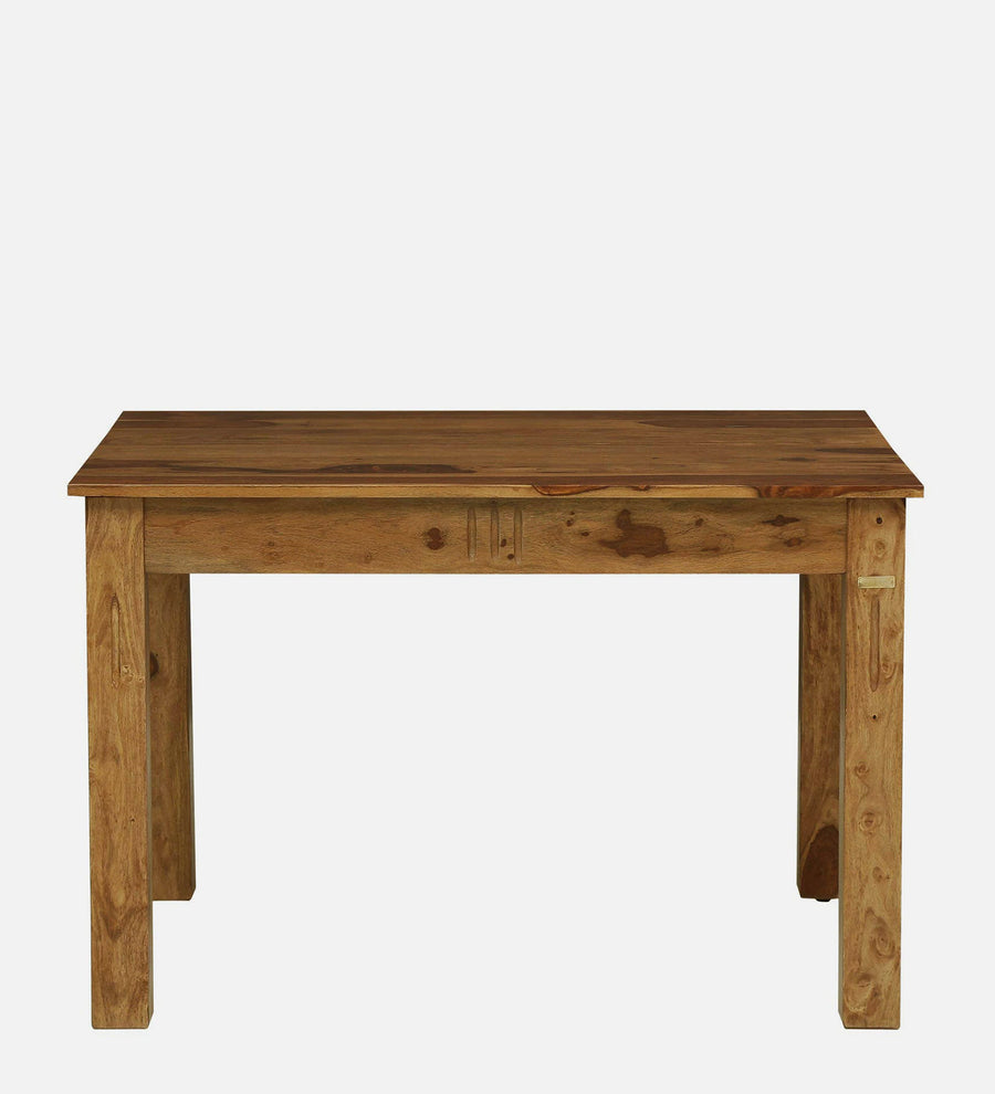 Nuck Sheesham Wood 4 Seater Dining Set In Rustic Teak Finish - Febonic Living