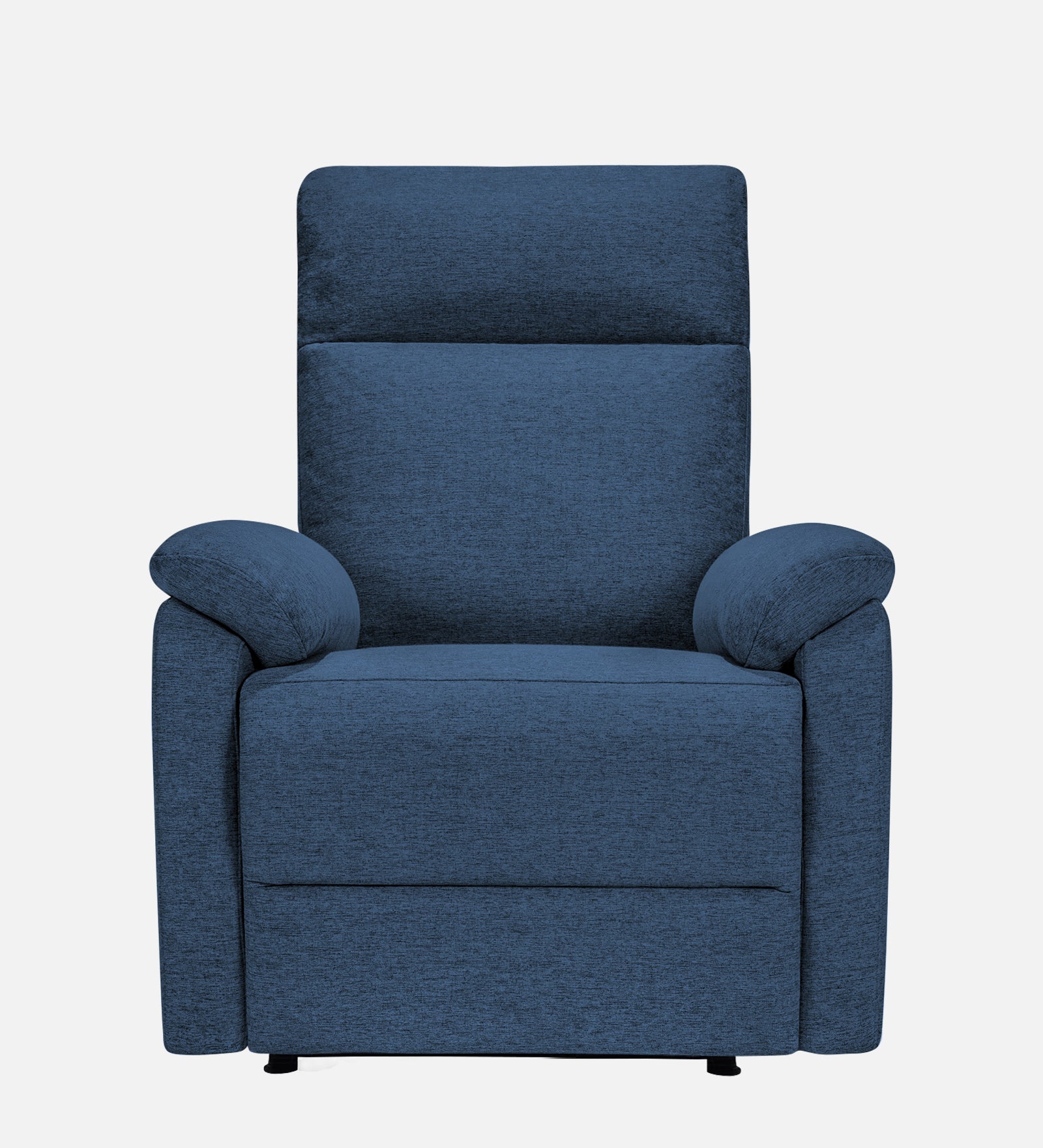 Abby Fabric 1 Seater Motorized Recliner In Light Blue Colour - Front View by Febonic Living