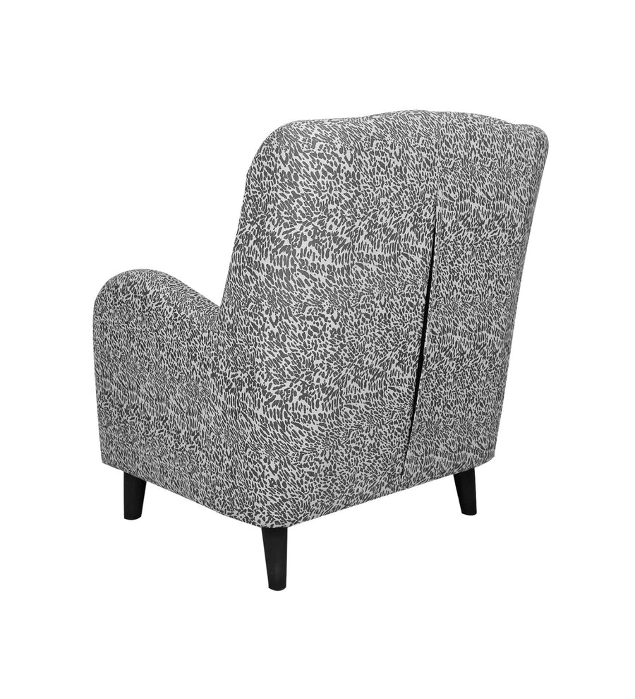 Abruy Animal Printed Fabric Accent Chair - Back View by Febonic Living