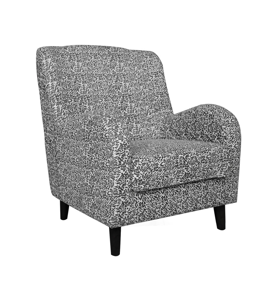 Abruy Animal Printed Fabric Accent Chair - Side View by Febonic Living