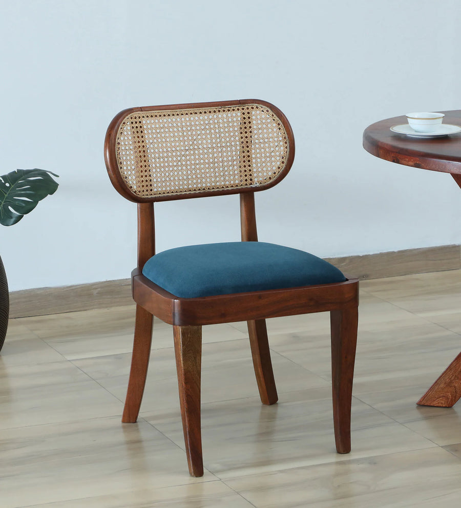 Accra Sheesham Wood Dining Chair In Provincial Teak Finish - Dining View by Febonic Living