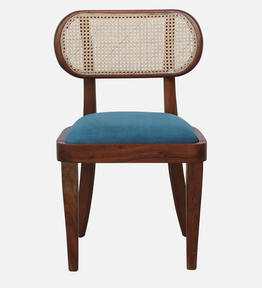 Accra Sheesham Wood Dining Chair In Provincial Teak Finish - Clear View by Febonic Living