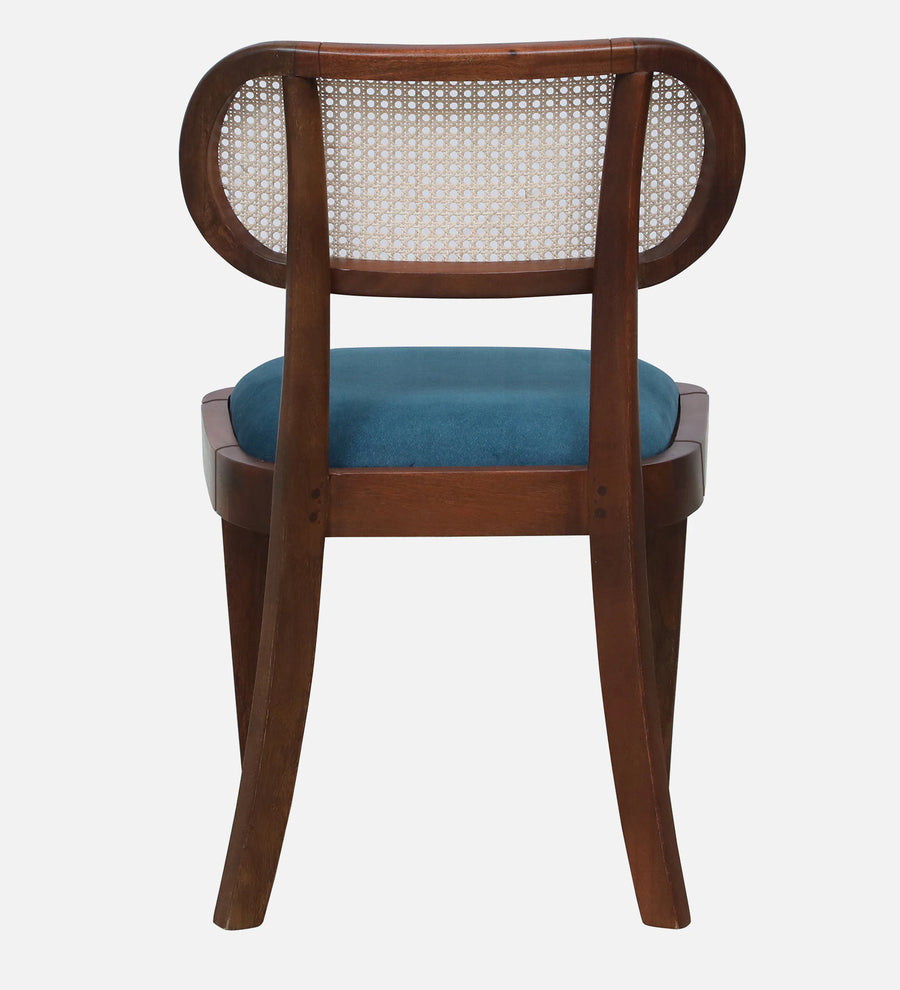 Accra Sheesham Wood Dining Chair In Provincial Teak Finish - Back View by Febonic Living
