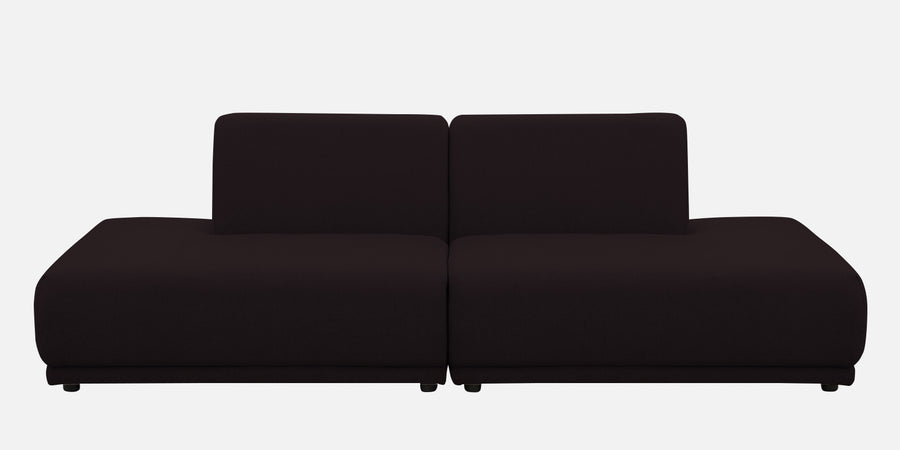 Adam LHS L-Shape Lounger Fabric Sofa - Cara Brown white bg - Febonic Living
