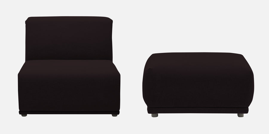 Adam LHS L-Shape Lounger Fabric Sofa - Cara Brown white bg - Febonic Living