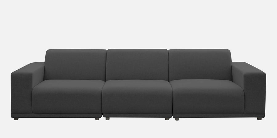 Adam LHS L-Shape Lounger Fabric Sofa - Charcoal Grey white bg - Febonic Living