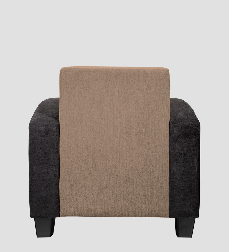 Alex Fabric 1 Seater Sofa In Cookie Beige Colour back view - Febonic Living