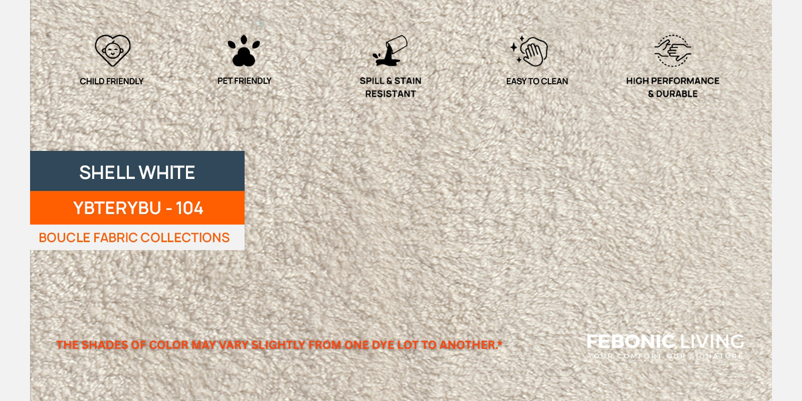 Allison Fabric 3 Seater Pull Out Sofa Cum Bed In Shell White Colour