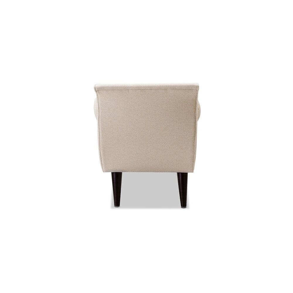 Alma  Fabric 3 Seater Recamier in Beige Colour